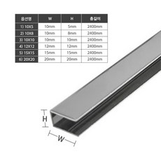 모벨플랜 6P Set 스텐몰딩 ㄷ자 타일 코너 재료분리대 코너비드 마감재 6개 셋트 10X5