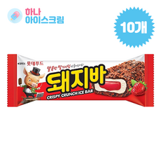 롯데푸드 돼지바 아이스크림, 10개, 70ml