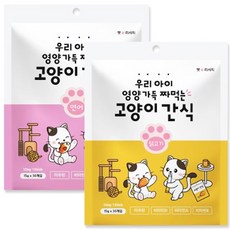 퐁츄르 짜먹는 고양이 간식, 60p, 15g, 혼합맛(연어/닭고기)