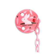 스와비넥스 해피버니 노리개 젖꼭지 체인과 클립, PINK, 5개