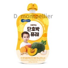 베베쿡 처음먹는 고구마 퓨레, 100% 원물 단호박, 80g, 48개
