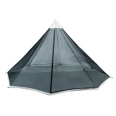 OneTigris 야외 Teepee 모양의 메쉬 텐트 초경량 2 인 여름 모험가를위한 내부 텐트 하이킹 캠핑 텐트|텐트|, 1개, 단일, BG