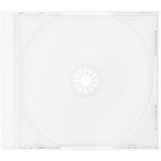 COMCOM 10mm 두께 CD 쥬얼 케이스 1매 수납 백색 10개, 상품명참조