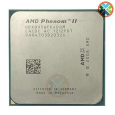 AMD Phenom II X4 B95 CPU HDXB95WFK4DGM HDXB95WFK4DGI 938 핀 3.0GHz 6MB L3 95W 소켓 AM3 945