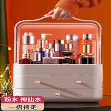 투명 화장품 보관함 가방 선반 수납함 Mooti a01, 09-네트워크모델분홍색빨간색왕3층은도주요구매자