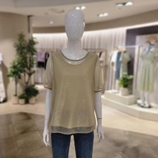 블루페페 블루페페 레이어드 펄 티셔츠P213PM003