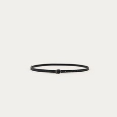 킨더살몬 SS22 Mini Leather Belt Black