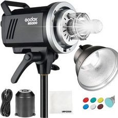 GODOX 150W 모델링 램프가 적용된 고독스 MS300 컴팩트 스튜디오 플래시 300W 2.4G 무선 모노라이트 뛰어난 출력 안정성 안티 프리플래시 보웬스 마운트 5600±2