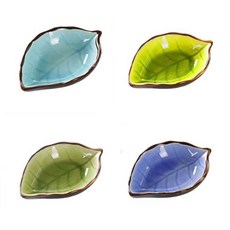 나눔 이쁜그릇 일본그릇 우드트레이 나무회접시 접시, 1개, 3. 색줄 접시 8.5x8.5x2cm