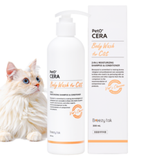 Breezy tail 貓咪沐浴露, 300ml, 1入