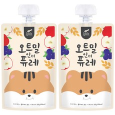 Little Spoon 燕麥纖泥, 蘋果藍莓燕麥口味, 2包, 100g