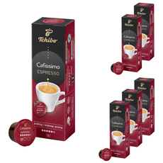 Tchibo 香醇義式濃縮咖啡膠囊 Cafissimo咖啡機適用, 7.5g, 10顆, 6盒