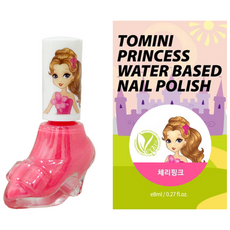 Tomini 孩童公主系列 水性指甲油, 櫻桃粉, 1瓶