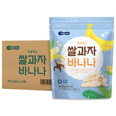 베베쿡 처음먹는 쌀과자, 바나나, 8개, 25g