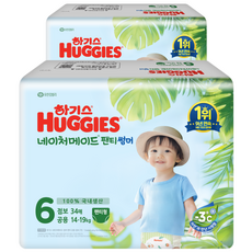 HUGGIES 好奇 2025自然製造夏季薄款褲型尿布 幼兒用, 68張, 第 6 步