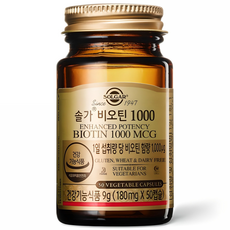 SOLGAR 生物素1000mcg膠囊, 50顆, 1罐