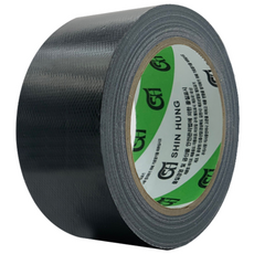 Shinheung 膠帶 棉膠帶 大容量 48mm x 25M, 黑色, 1個