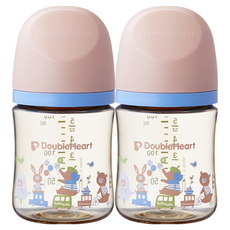 더블하트 모유실감 3세대 트윈팩블루밍가든, PPSU 애니멀타운, 2개, 160ml