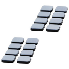 Ezslide 家具滑墊附件方形 22mm 8p, 混色, 2組