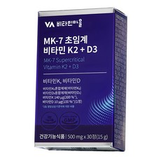 비타민마을 MK-7 초임계 비타민K2 + D3, 30정, 6개