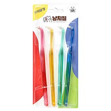 寵物牙刷 4色, 紅、黃、綠、藍, 1套