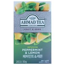 AHMAD TEA 胡椒薄荷&檸檬茶包, 1.5g, 20包, 1盒