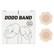 도도밴드 플라워형 특대형 니플 밴드 60mm, 120개