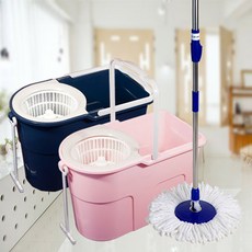유니온 아이회전 S3 청소기 (탈수통+밀대봉+흰걸레2장+브러쉬), 파랑, 1개