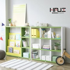 보루네오 아르메 마이키즈 1200 3단 책장, 블루