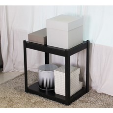 리빙나이스 고릴라랙 선반 600 2단 블랙