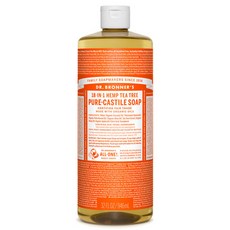 Dr bronner's 닥터브로너스 티트리 유기농 바디워시 Tea Tree Soap, 946ml, 1개