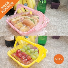[크라프트 피크닉도시락] 피크닉도시락 (1개), 피크닉도시락(핑크)(1개), 1개