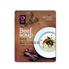 청정원 우리쌀 쇠고기크림스프, 60g, 1개