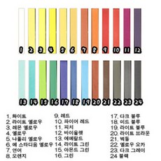 할로윈 소품/일본 대박상품 헤어 쵸크 [낱개판매], 23. 다크 그레이, 1개, 1개