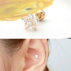미니아트 10K피어싱_G404 (뒷마개별도) 한쪽판매