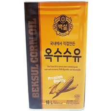 백설 옥수수유, 18L, 1통