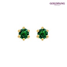 18k천연에메랄드귀걸이