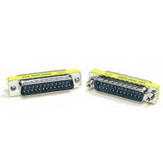 컴스 D-SUB VGA RGB 15핀 구형 모니터 연결 케이블 젠더, 19.D-SUB젠더(25핀)M/M G0299, 1set