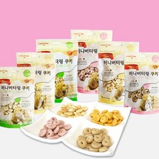 허니버터링쿠키 국내산 신개념 애견간식 강아지쿠키 묶음특가 비스켓, 허니버터링 (랜덤혼합구성), x5개