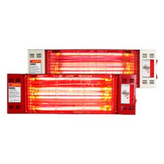 한빛 근적외선 벽걸이 전기히터 HV-1060 1.5kw 산업용 업소용 사무실 난방기, 레드