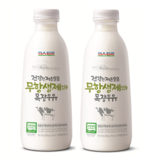 파스퇴르 건강한 저온살균 무항생제인증 목장우유 750ml, 3개