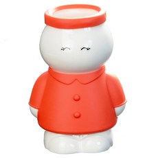 [웹셀] 에코사랑 귀요미 수저통 물빠짐 수저통 수저통 도자기 수저통 실리콘 수저통 수저집 수저꽂이, 레드, 1개