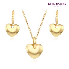 14k하트목걸이귀걸이셋트