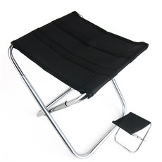 액티라이프 휴대용 미니 등산 의자, 블랙(중형), 1개