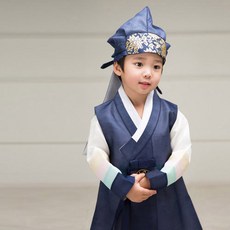[민한복] 곤색쾌자 한복