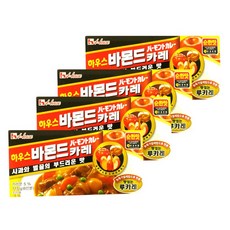 농심 하우스 바몬드카레 순한맛, 115g, 4개
