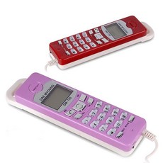 (제스) 대명전자통신 CID 슬림형 자석벽걸이 유선전화기 DM-720 핑크