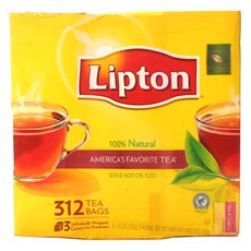 Lipton 아메리카스 페이보릿 티, 2g, 312개입, 104개입, 3개