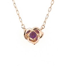 천연자수정목걸이