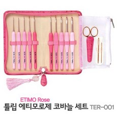 ETIMO 에티모 로즈 코바늘 세트 TER-001, 1개